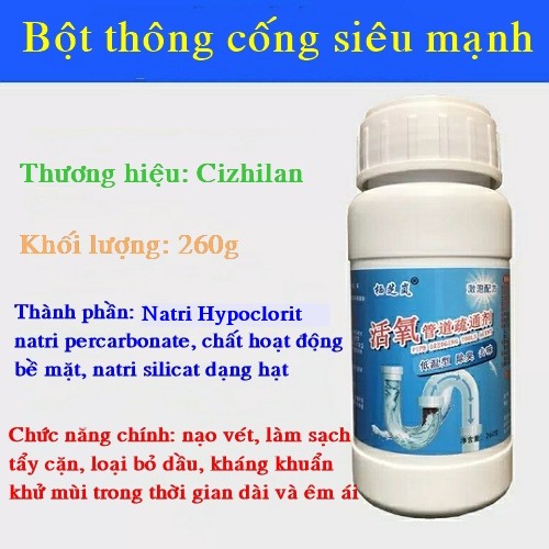 Bột thông cống, thông bồn cầu - Cách để thông cống, thông bồn cầu hiệu quả, tiết kiệm