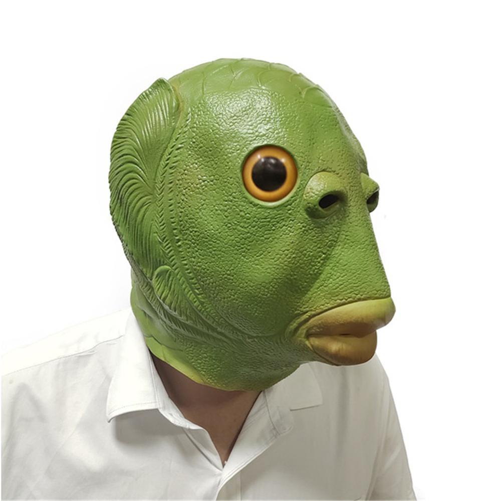 LAKAMIER Cài Tóc Hình Đuôi Cá Màu Xanh Lá Cây Cho Người Lớn Dịp Halloween