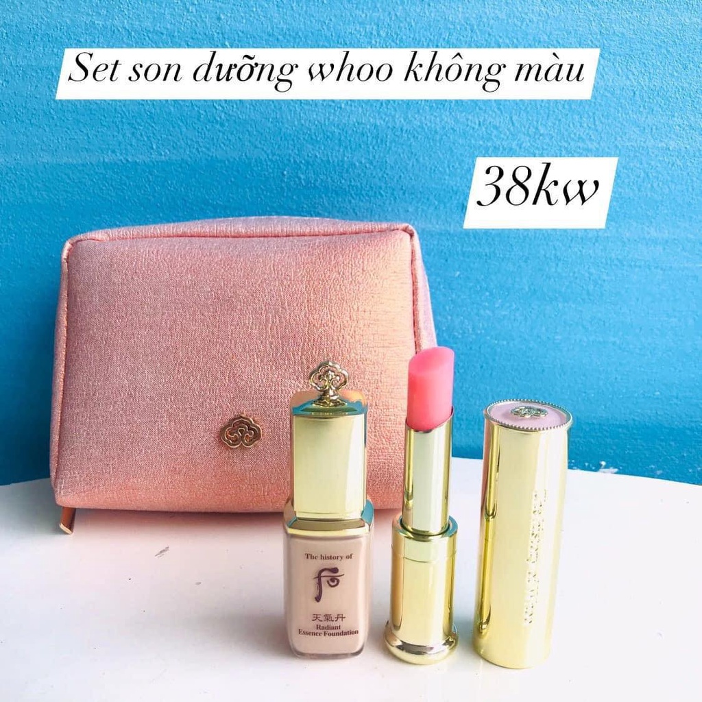 Sét Son dưỡng môi Đông y The history of Whoo Gongjinhyang Mi Glow Lip Balm 3.3g