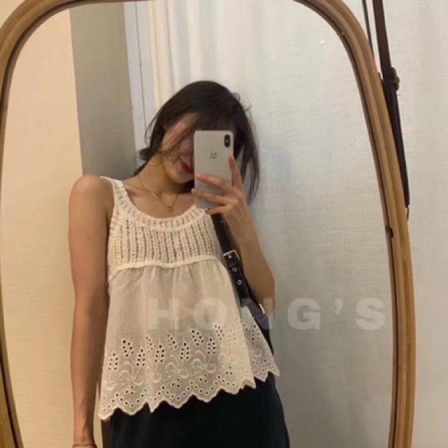 Áo hai dây yếm pha thô boil | BigBuy360 - bigbuy360.vn