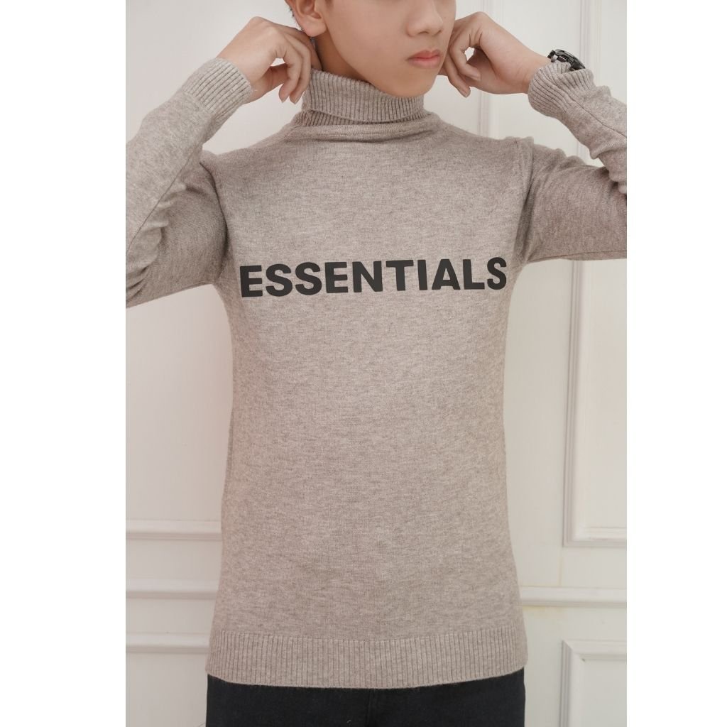 Áo len essentials Tunoma áo len cổ lọ mùa đông unisex phong cách Hàn quốc AL07