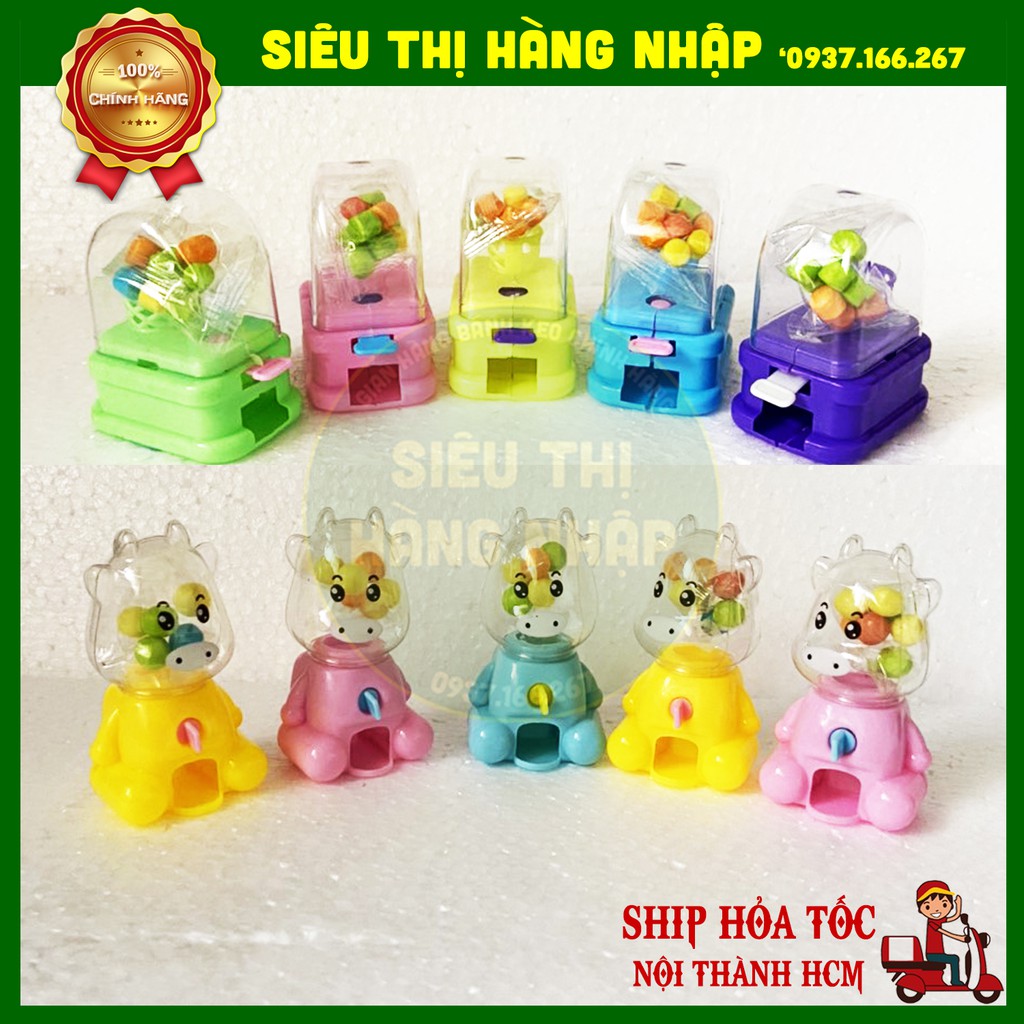 [Combo 5 cái] Máy bán kẹo mini Shooting Candy Machine siêu cưng (có kẹo kèm theo máy)