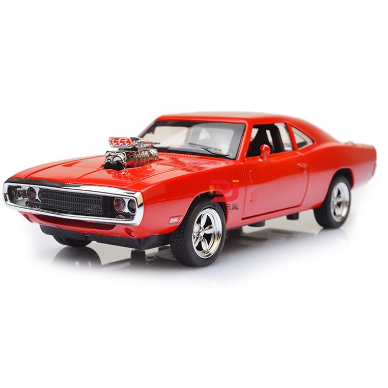 Mô hình xe ô tô Dodge fast and furious tỉ lệ 1 32 xe bằng kim loại mở được cửa có âm thanh và đèn