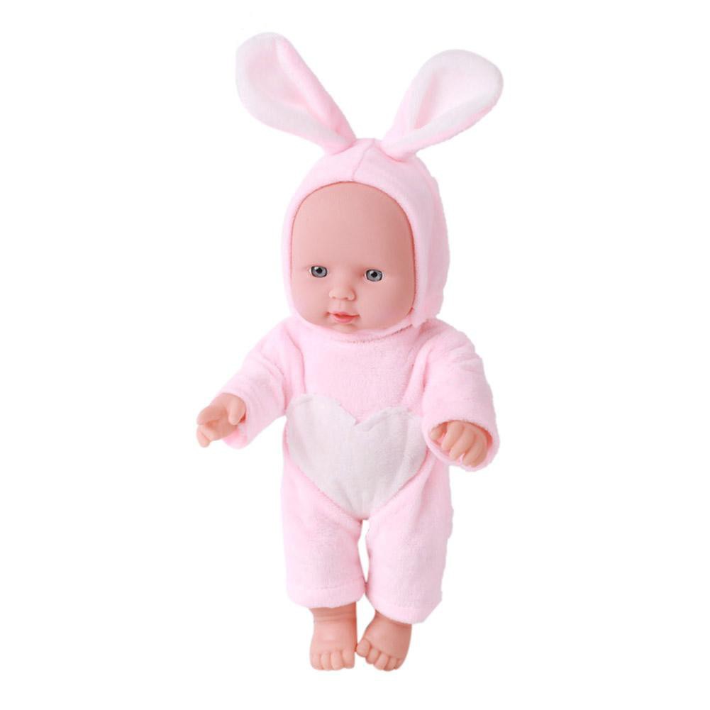 Búp bê em bé sơ sinh 30 cm bằng vinyl mềm mặc trang phục hình con vật dễ thương phao