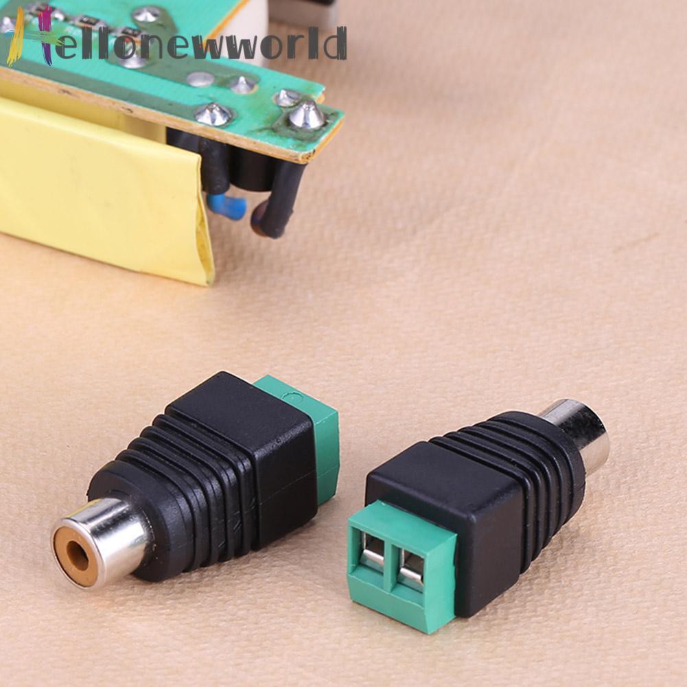 Bộ 2 Đầu Nối Dây Cáp Âm Thanh Rca