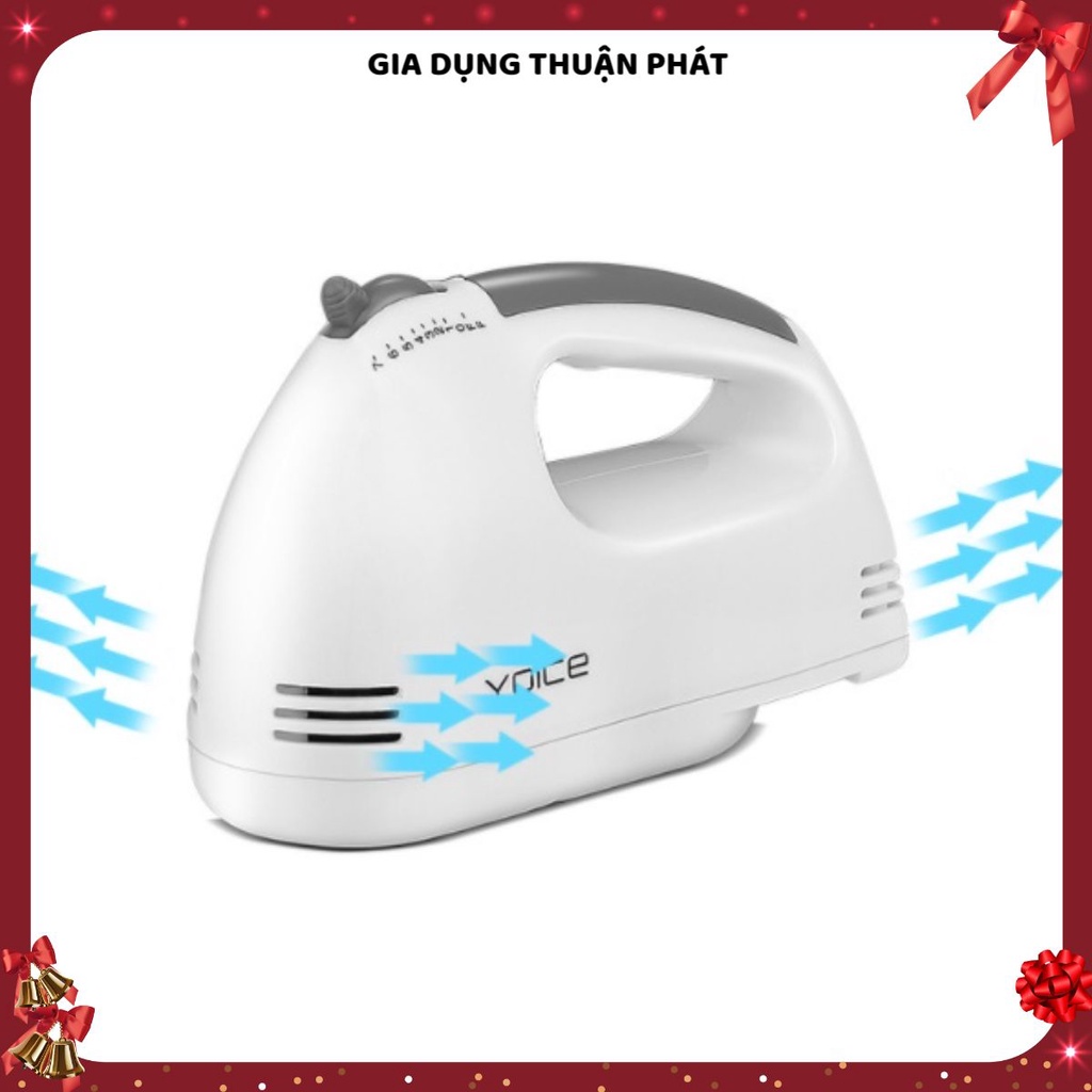 Máy đánh trứng cầm tay cao cấp Yoice Y-180, 7 cấp độ mạnh mẽ, chức năng trộn bột