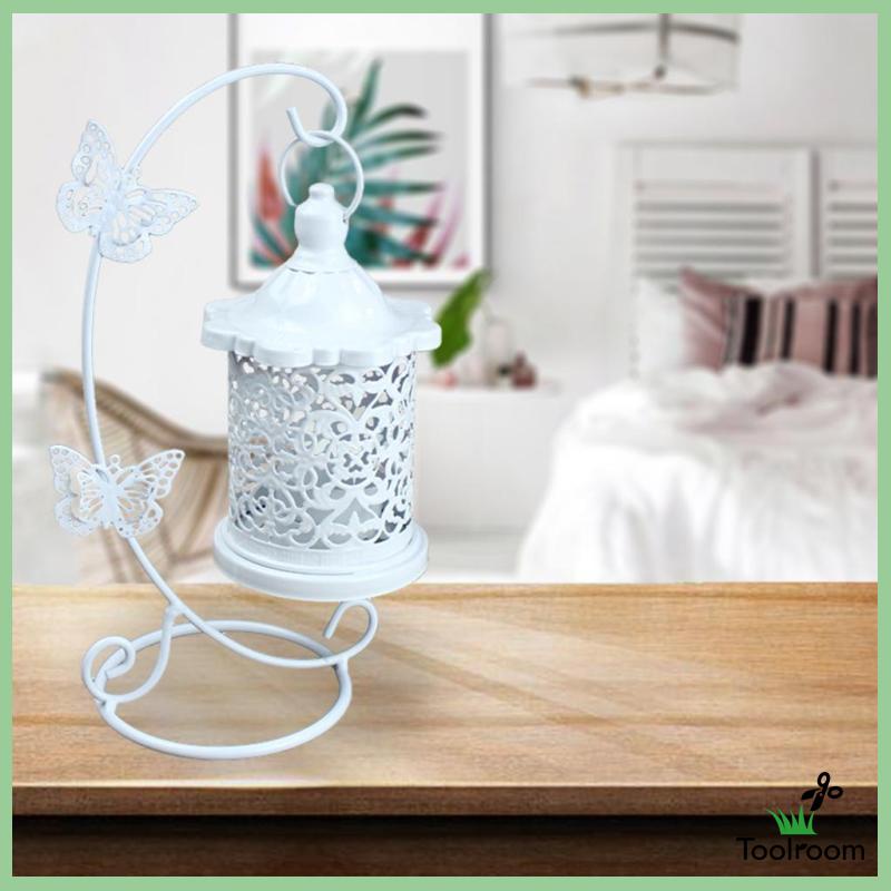 Giá đỡ đèn cầy hình lồng chim bằng sắt độc đáo trang trí nhà cửa/ tiệc cưới