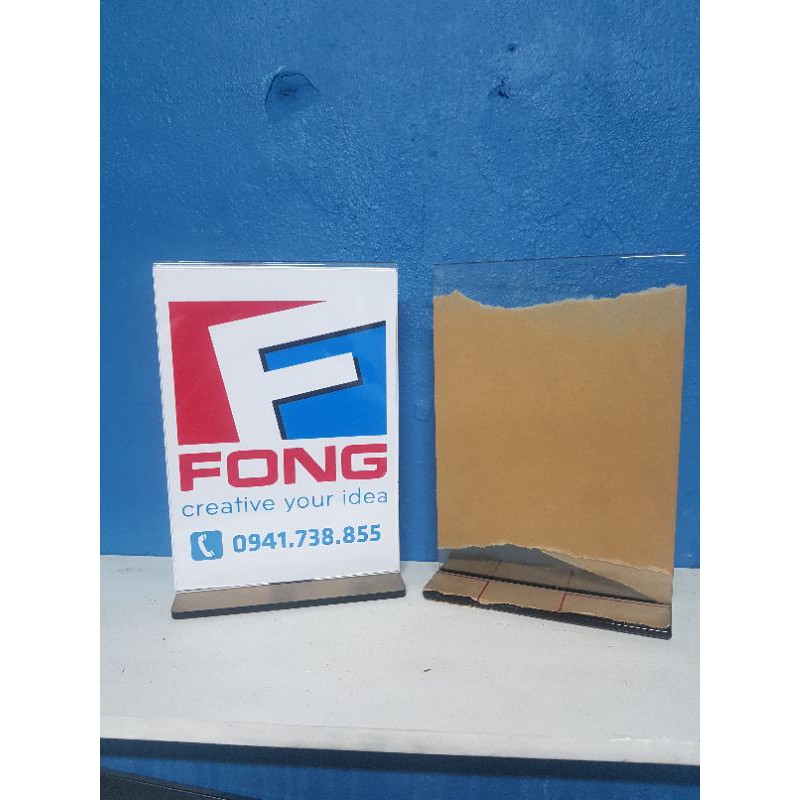 Menu mica để bàn sẵn số lượng lớn các kích thước