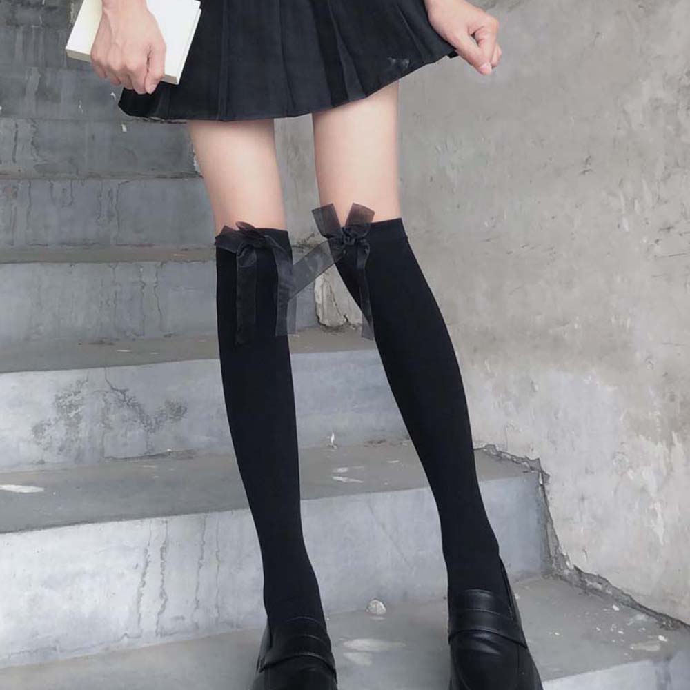 Vớ Cao Qua Gối Phong Cách Lolita Xinh Xắn Dành Cho Nữ