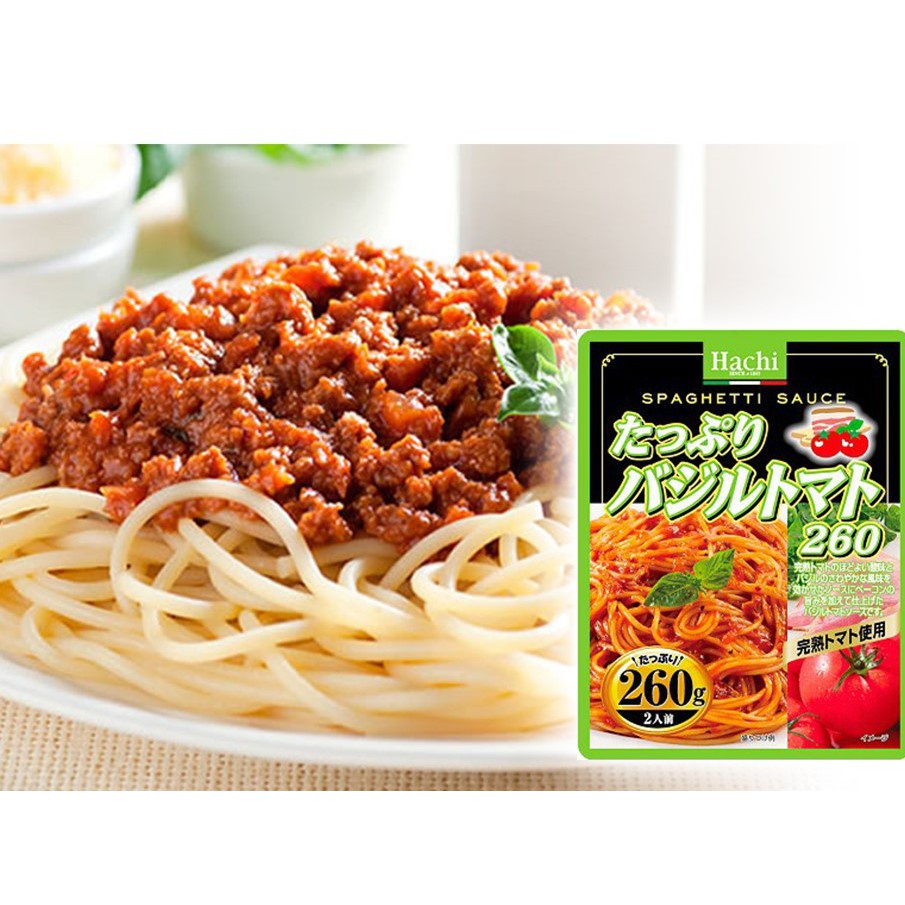 Sốt cà chua thịt băm Kagome 295g và Hachi 260g