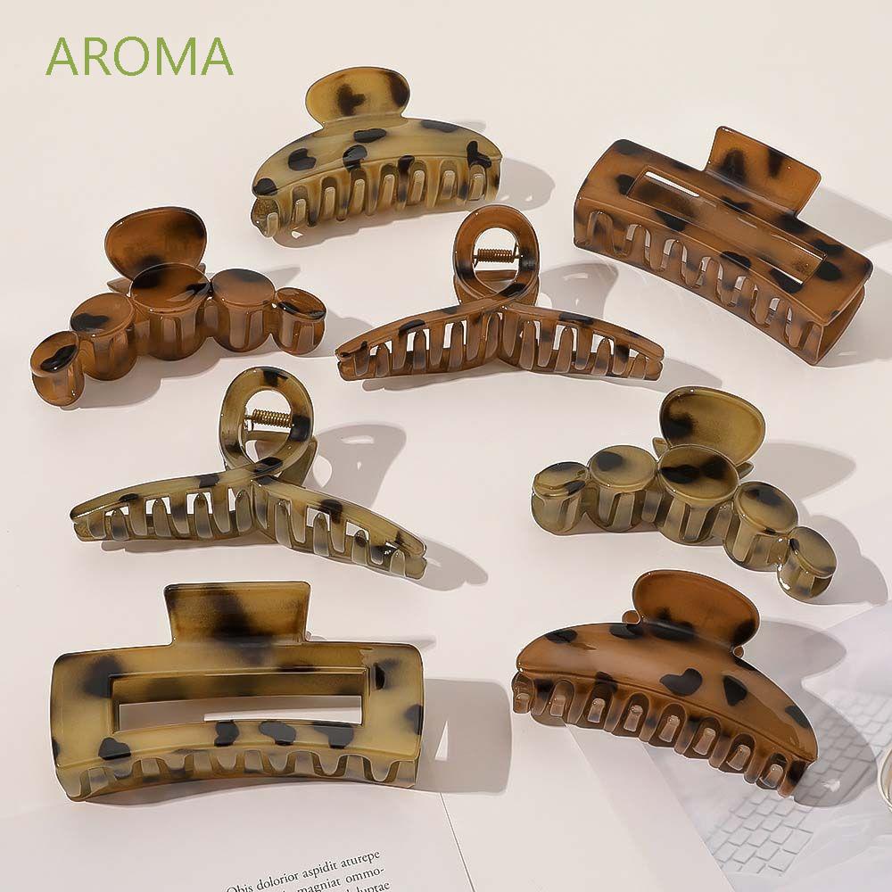 Kẹp Tóc Càng Cua Hình Tròn Bằng Acrylic Đơn Giản Thời Trang Hàn Quốc Cho Nữ