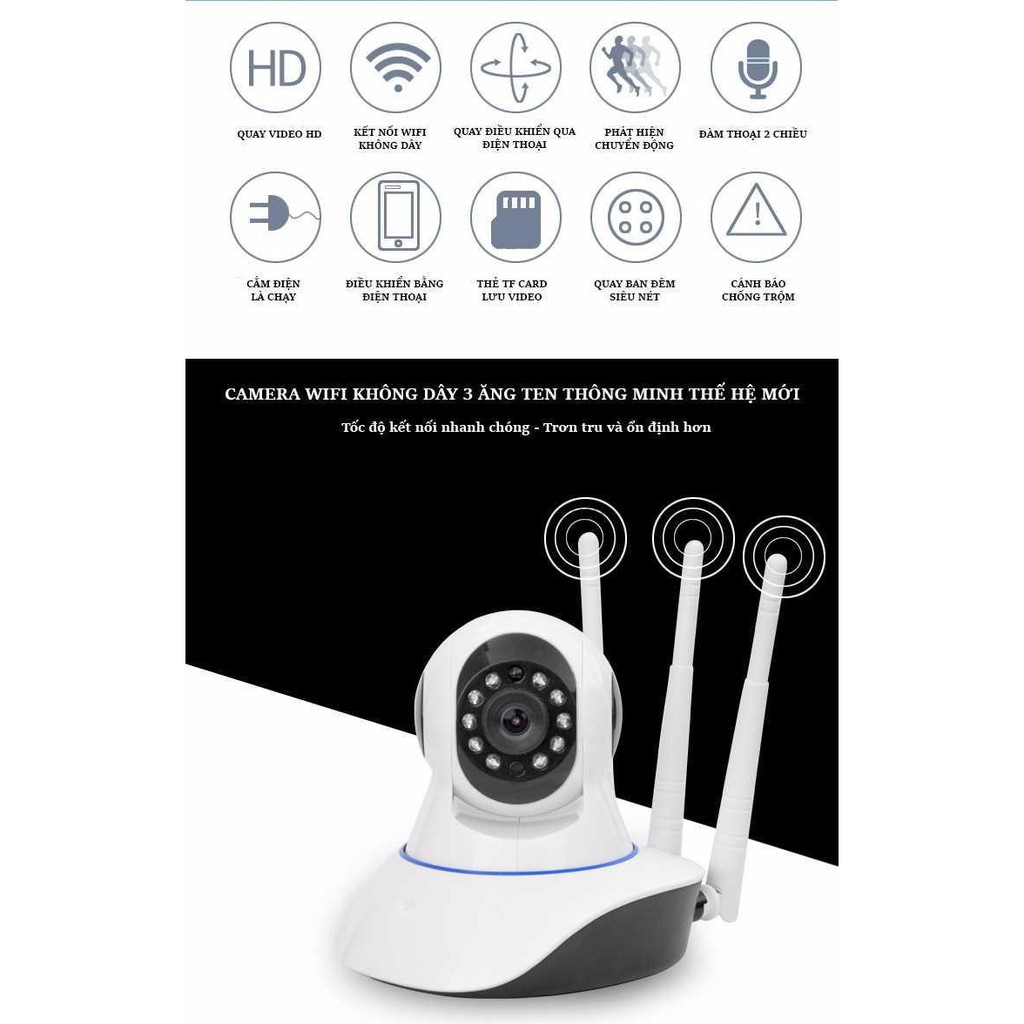 CAMERA YOOSEE CHÍNH HÃNG - ĐỘ PHÂN GIẢI HD CỰC NÉT KÈM THẺ NHỚ 16GB 32GB 64GB | BigBuy360 - bigbuy360.vn