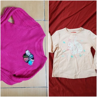 Combo áo len và áo nỉ canifa + áo khoác len