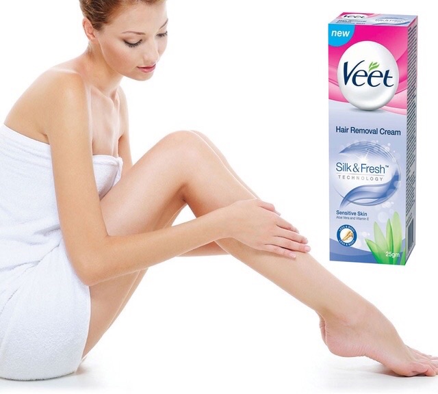Kem tẩy lông Veet cho da nhạy cảm (Tẩy lông chân, lông nách, vùng kín, bikini…)