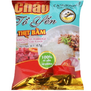 Combo 24 gói Cháo Tổ yến Thịt bằm CANGIONest 47g