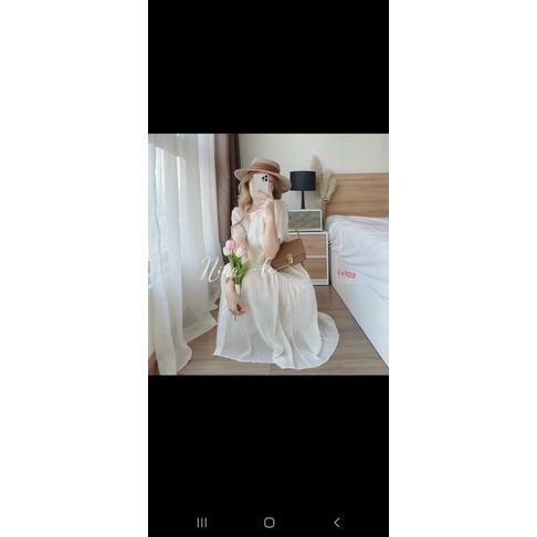 Đầm voan babydoll tay ngắn voan 2 lớp bigsize dưới 60kg