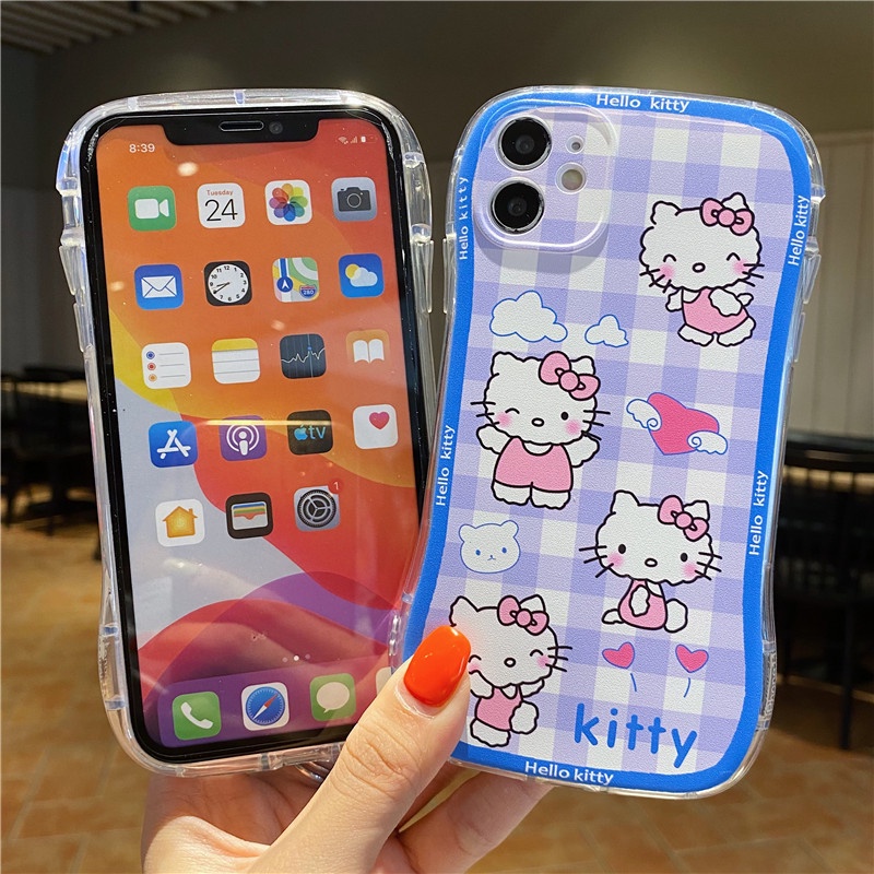 Ốp Điện Thoại Dẻo Họa Tiết Hoạt Hình Hello Kitty Cho iPhone 6 6s 7 8 Plus X XR XS Max 11 12 13 Pro Max SE 2020