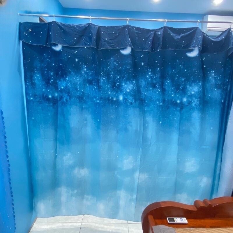 (Có Móc Treo Sẵn) Rido rèm cửa ngăn phòng che nắng, lan can cầu thang, gác xép.