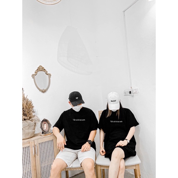 Áo phông đôi form rộng tay lỡ, Áo phong nam nữ Tất Cả Là Tại Anh chất cotton thoáng mát thấm hút tốt TTS29 | BigBuy360 - bigbuy360.vn