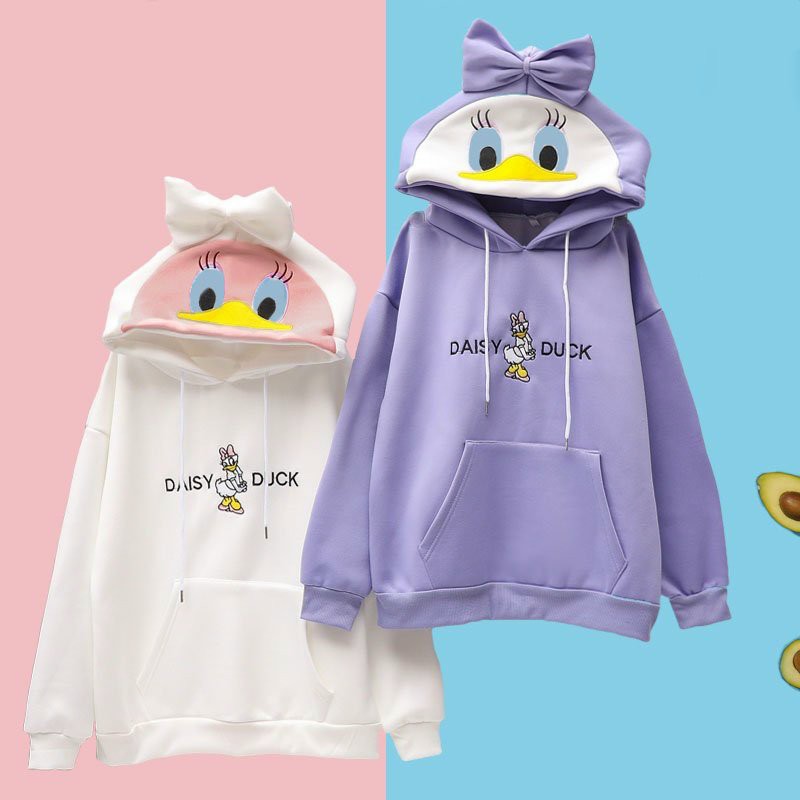 [FREESHIP_50K] Áo hoodie nữ hình con vịt, áo khoác nỉ có nón dễ thương William - NL210