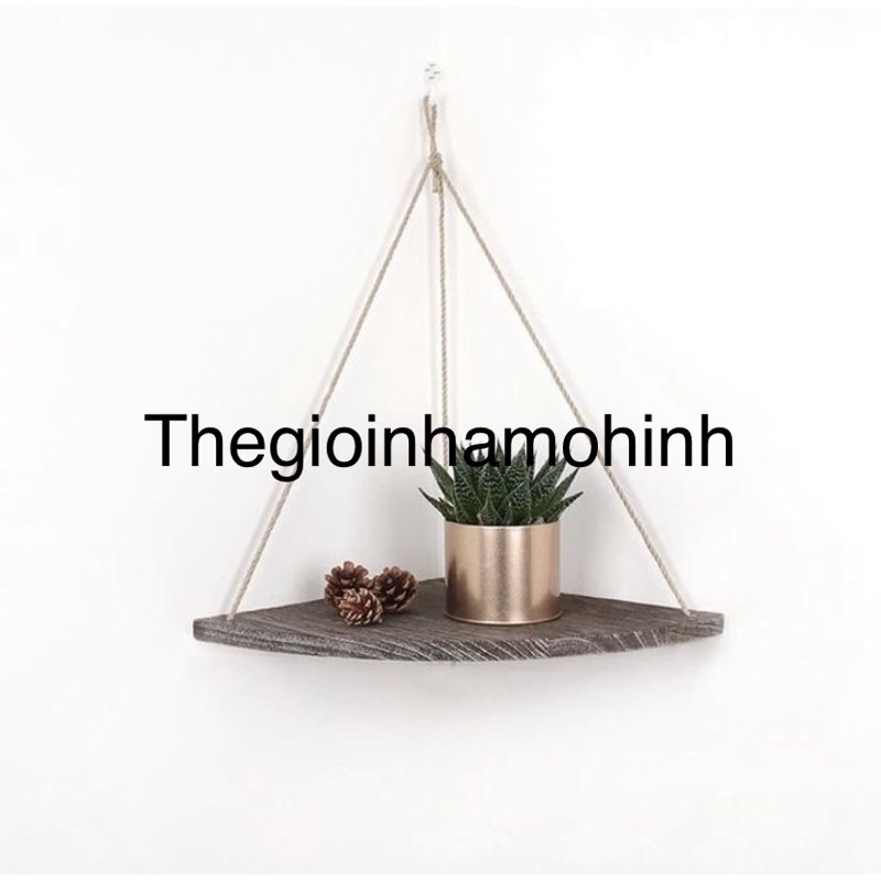 Kệ tam giác treo góc,kệ decor góc,kệ trang trí góc, kệ để đồ, giá treo, kệ treo