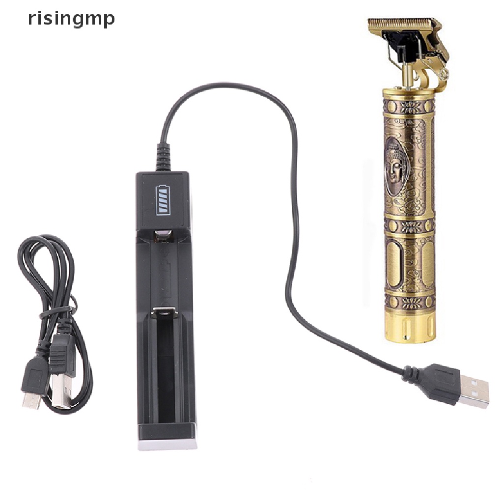 Bộ Tông Đơ Cắt Tóc T9 Không Dây Sạc USB Tiện Dụng ♨Trên đó