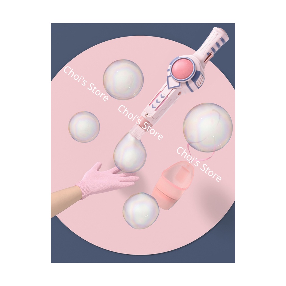 Đồ chơi máy thổi bong bóng khói ma thuật