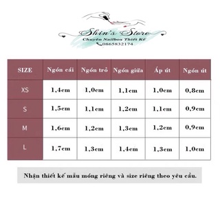 Nailbox Thiết kế - Shin's store ( sẵn size S - M)