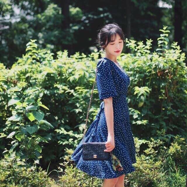 Đầm Nữ Chấm Bi Hotteend