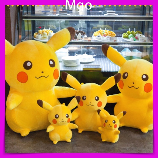 Gấu Bông Teddy PIKACHU,  Qùa Tặng Siêu Dễ Thương Size 35cm 45cm 65cm 95cm - GB01