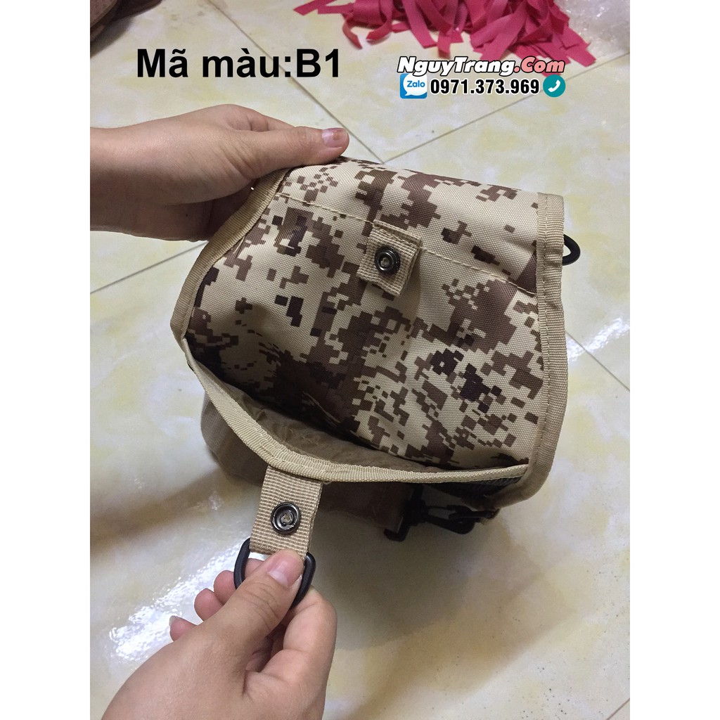 (Có ảnh thật + Video) Túi đeo chéo ngụy trang quân đội rằn ri
