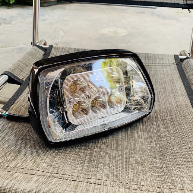 Bộ pha đèn led siêu sáng cho dream II - nguyên bộ choá + bóng + vành đèn