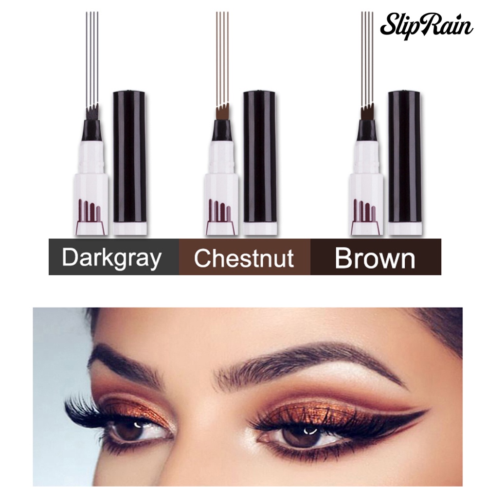Bút kẻ lông mày LULAA thiết kế đầu 4 ngòi chống thấm nước | BigBuy360 - bigbuy360.vn