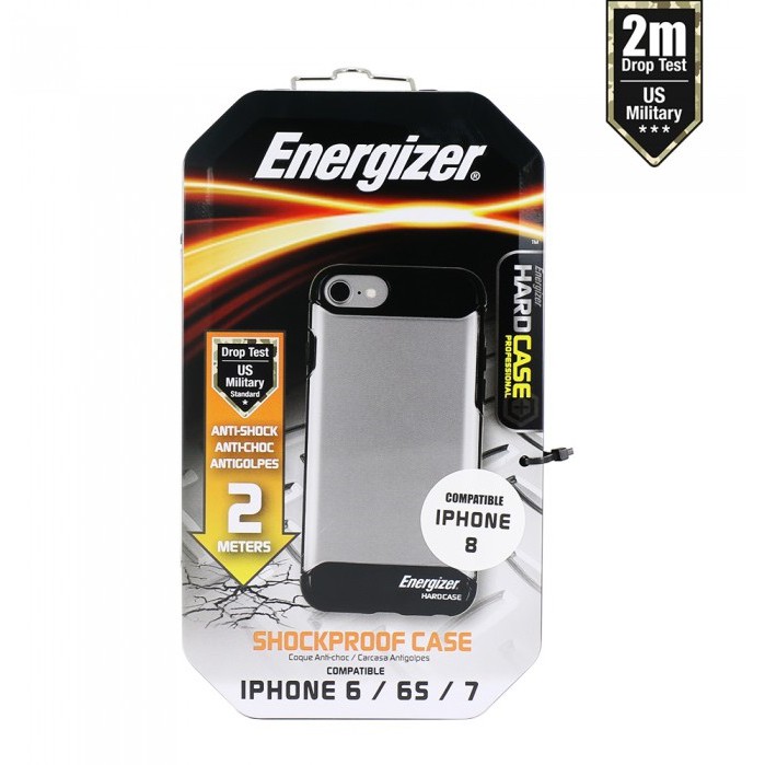 Ốp lưng Energizer chống sốc 2m cho iPhone 6/6S/7/8 - ENCOSPIP7BK