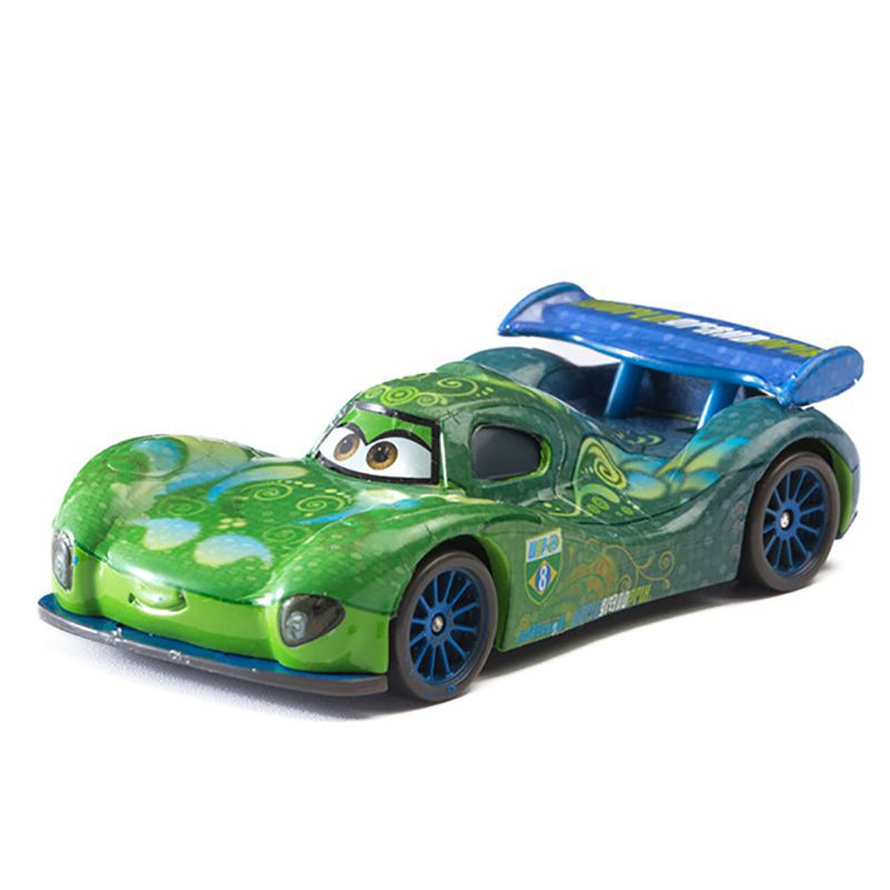 Mô hình xe hơi Pixar Cars 2 3 Lightning Mcqueen Mater Jackson Storm Ramirez tỉ lệ 1: 55 sáng tạo
