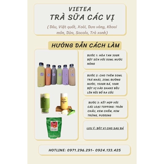 Bột vị Xoài 1kg chuyên dùng pha trà sữa thơm ngon, màu sắc đẹp