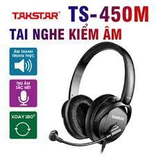 Tai nghe kiểm âm TAKSTAR TS-450M có míc, thu âm, học tiếng anh, gaming
