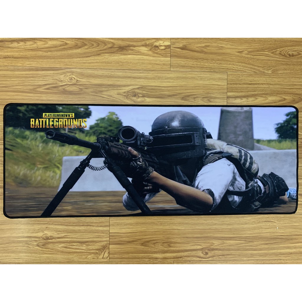 Miếng lót chuột máy tính cỡ lớn dài giá rẻ hình Pubg khổ 80x30cm dành pc gaming văn phòng laptop