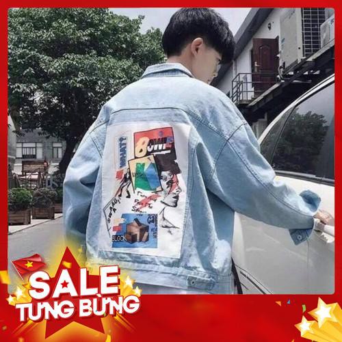 SALE SẬP SÀN Nhập WAPCK111 giảm 25k đơn từ 200k - Áo Khoác JEAN in WHAT Nam Nữ Unisex -Hàng nhập khẩu