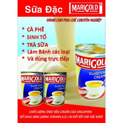 [FLASH SALE] Kem Sữa đặc ít ngọt Marigold 500g nhập khẩu Malaysia