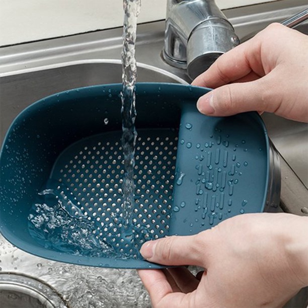 Khay Nhựa Lọc Rác J99 Rửa Hoa Quả Dùng Cho Nhà Bếp, Khay Đựng Thức Ăn Thừa Ráo Nước Mẫu Mới