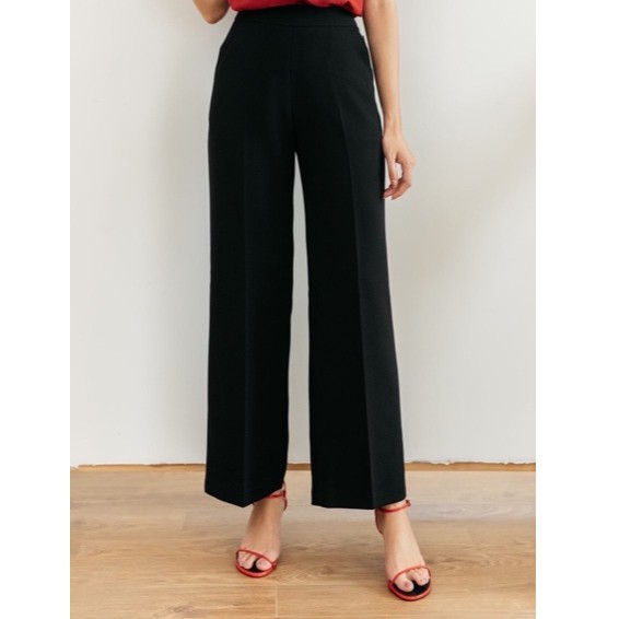 Quần Ống Rộng Quần Culottes Dáng Suông Khóa Sườn Mã S03