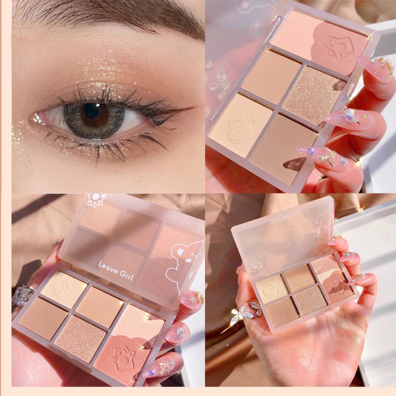 [Hàng mới về] Bảng phấn mắt kiêm má hồng bắt sáng màu sắc thời trang cho nữ