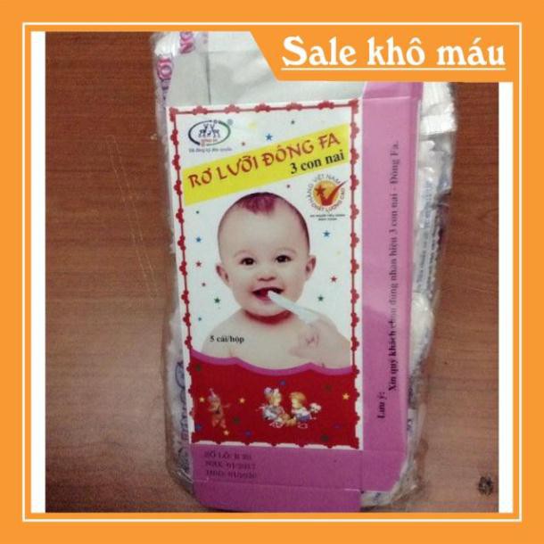 Rơ lưỡi Đông Pha, rơ lưỡi cho bé, sạch miệng bé