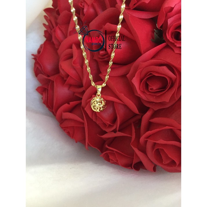 Dây Chuyền Nữ Quả Cầu Đá, Vòng Cổ Nữ Namoo V237 Jewelry
