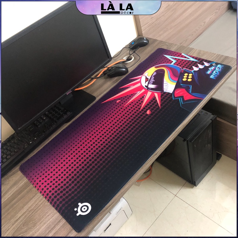 Miếng lót chuột cỡ lớn 90x40 cm dày 2mm, hình in sắc nét, màu săc tươi sáng, nhiều chủ đề: Dragonballz, CSGO, Razer,...
