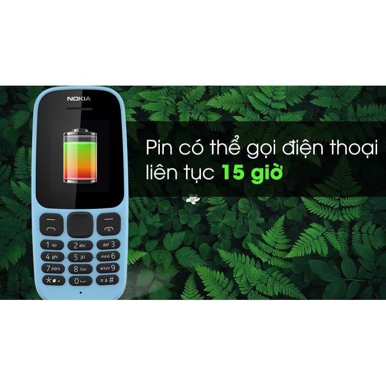 📱Điện thoại Nokia 105 Dual Sim (2017) hàng chính hãng bảo hành 12 tháng