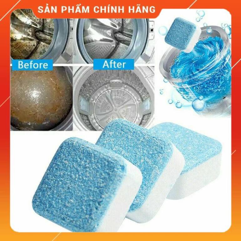 [ HÀNG SIÊU TỐT]  [Hộp 12 Viên] Viên Tẩy Vệ Sinh Lồng Máy GiặtI Diệt khuẩn và Tẩy chất cặn Lồng máy giặt hiệu quả.