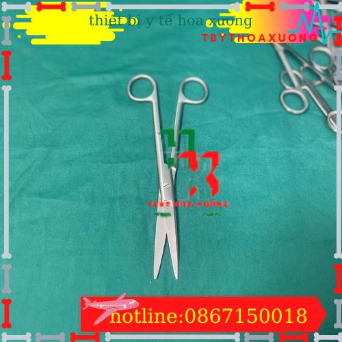 [Hàng Chính Hãng Parkistan] Kéo Y Tế Thẳng Nhọn 20cm- Kéo Cắt Chỉ