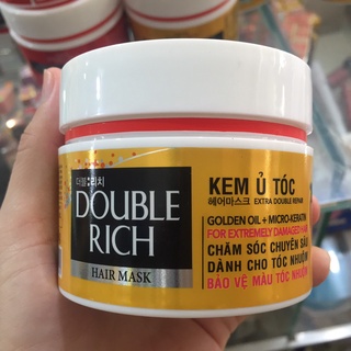 Kem ủ tóc double rich 150g hộp cam dành cho tóc nhuộm